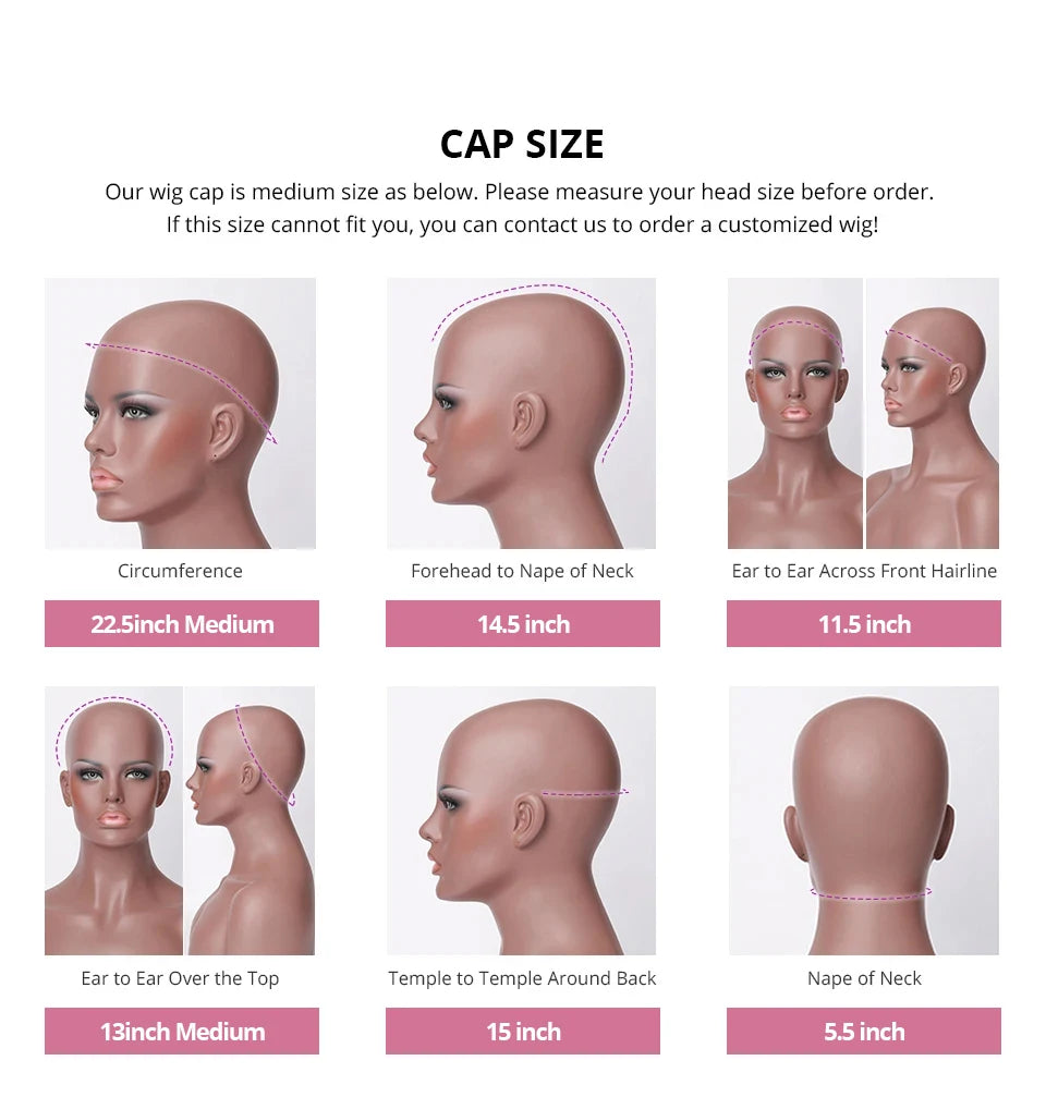 Straight Glueless 13x4 Lace Front Wigs Pre Cut Lace Human Hair Wigs Ready To Wear 7x5 Preplucked Hairline 250 Density For Women