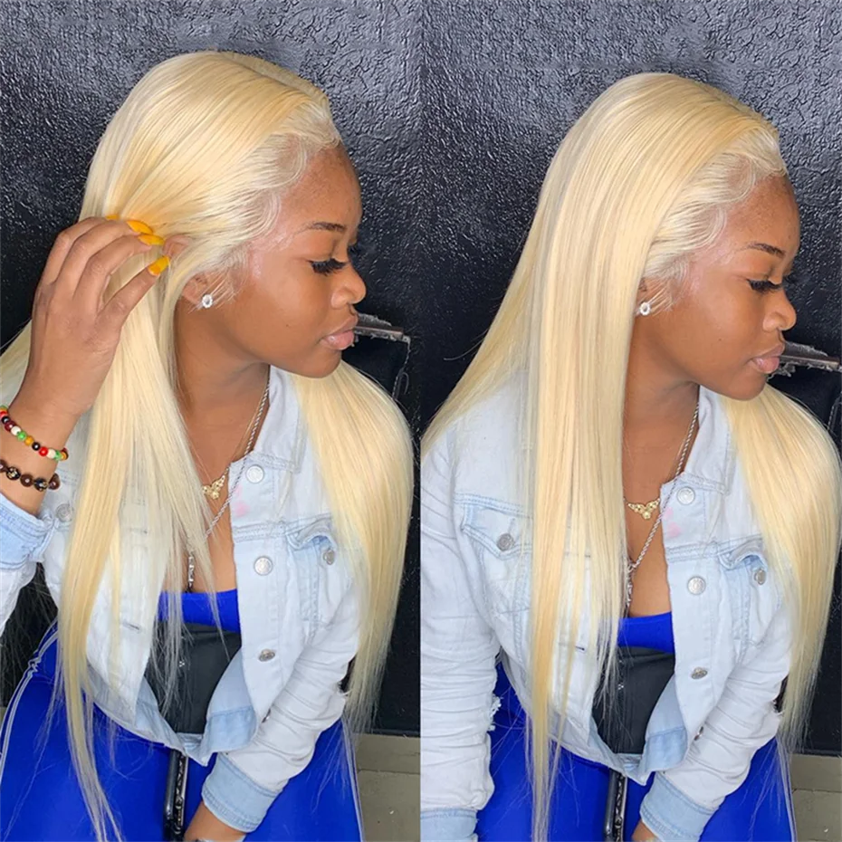 Short Bone Straight Pink Lace Front Wig Transparent 13x6 Brazilian 313 Blonde Lace Frontal Wigs for Women