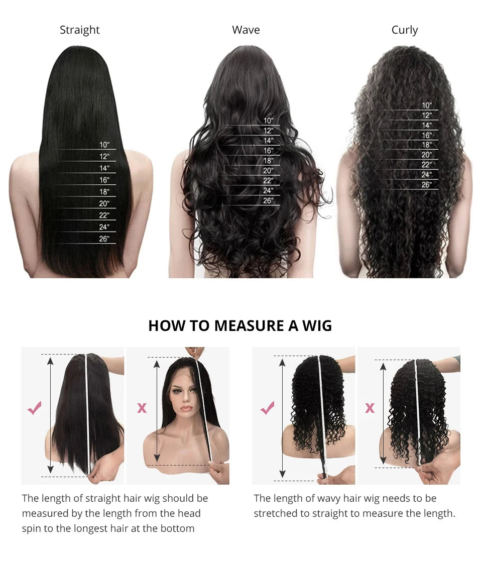 Straight Glueless 13x4 Lace Front Wigs Pre Cut Lace Human Hair Wigs Ready To Wear 7x5 Preplucked Hairline 250 Density For Women