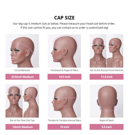 Straight Glueless 13x4 Lace Front Wigs Pre Cut Lace Human Hair Wigs Ready To Wear 7x5 Preplucked Hairline 250 Density For Women