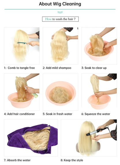 Short Bone Straight Pink Lace Front Wig Transparent 13x6 Brazilian 313 Blonde Lace Frontal Wigs for Women